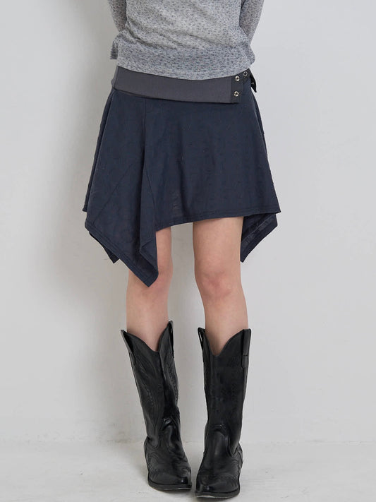 mode drape asymmetry skirt