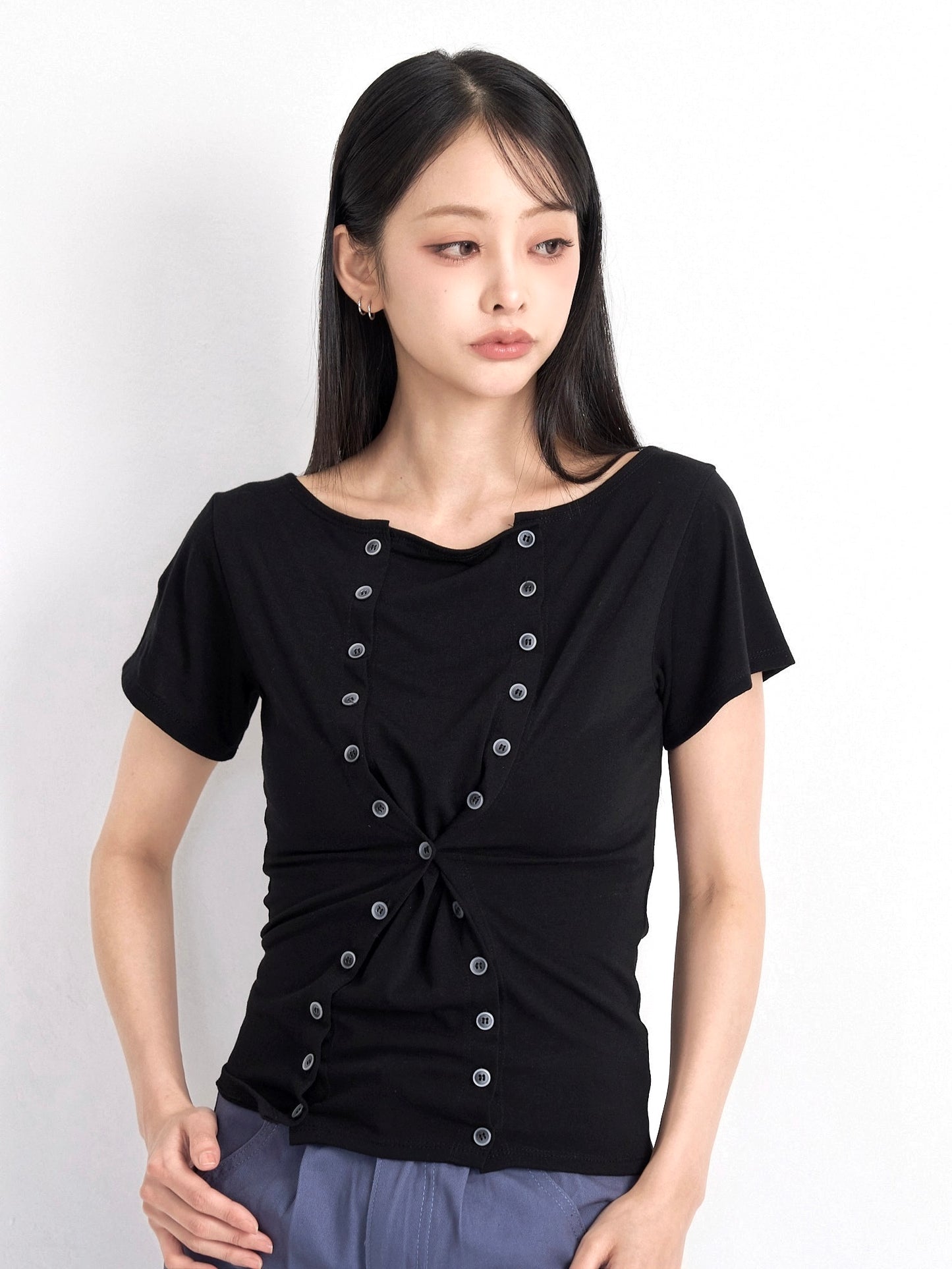 double button tops