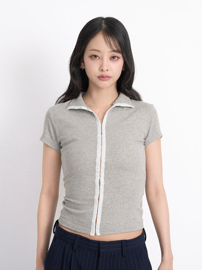 slim hook detail tops
