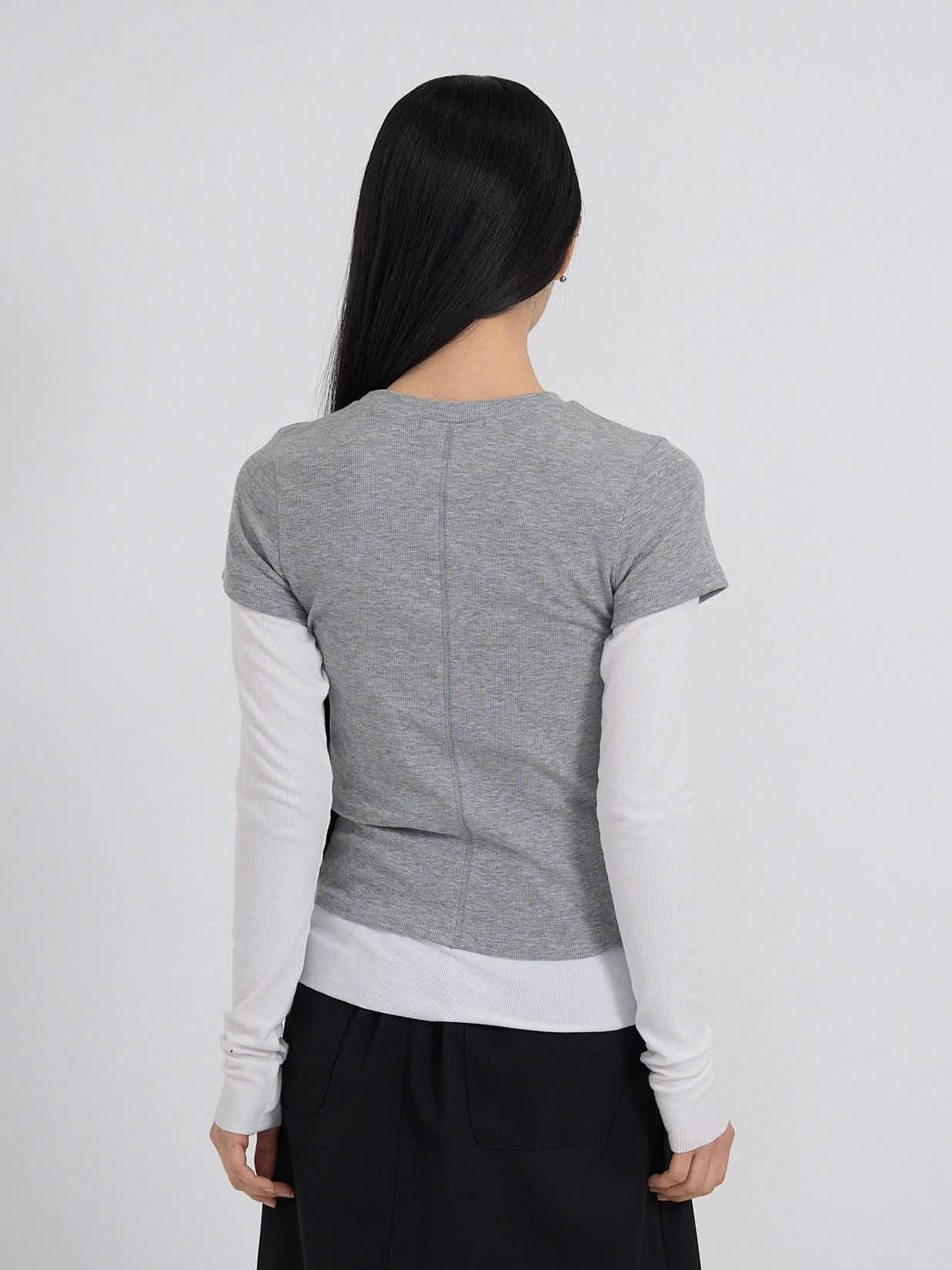 contrast layered tops