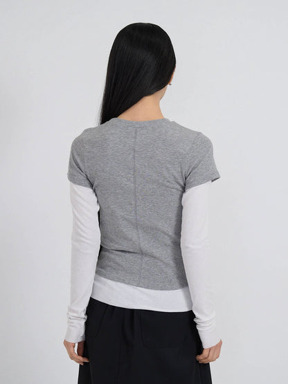 contrast layered tops