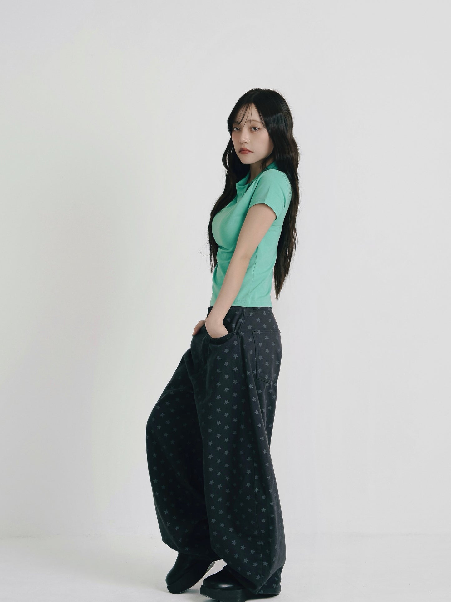 mini collar compact tops