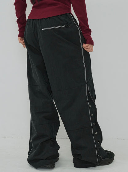 side zip eyelet pants