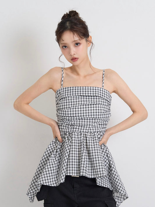 shirring peplum tops