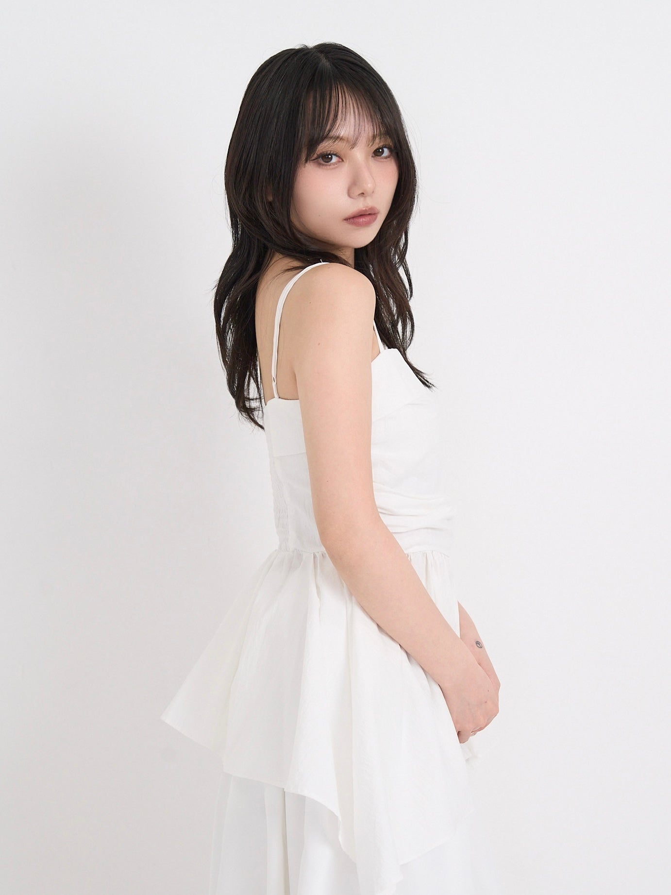 shirring peplum tops