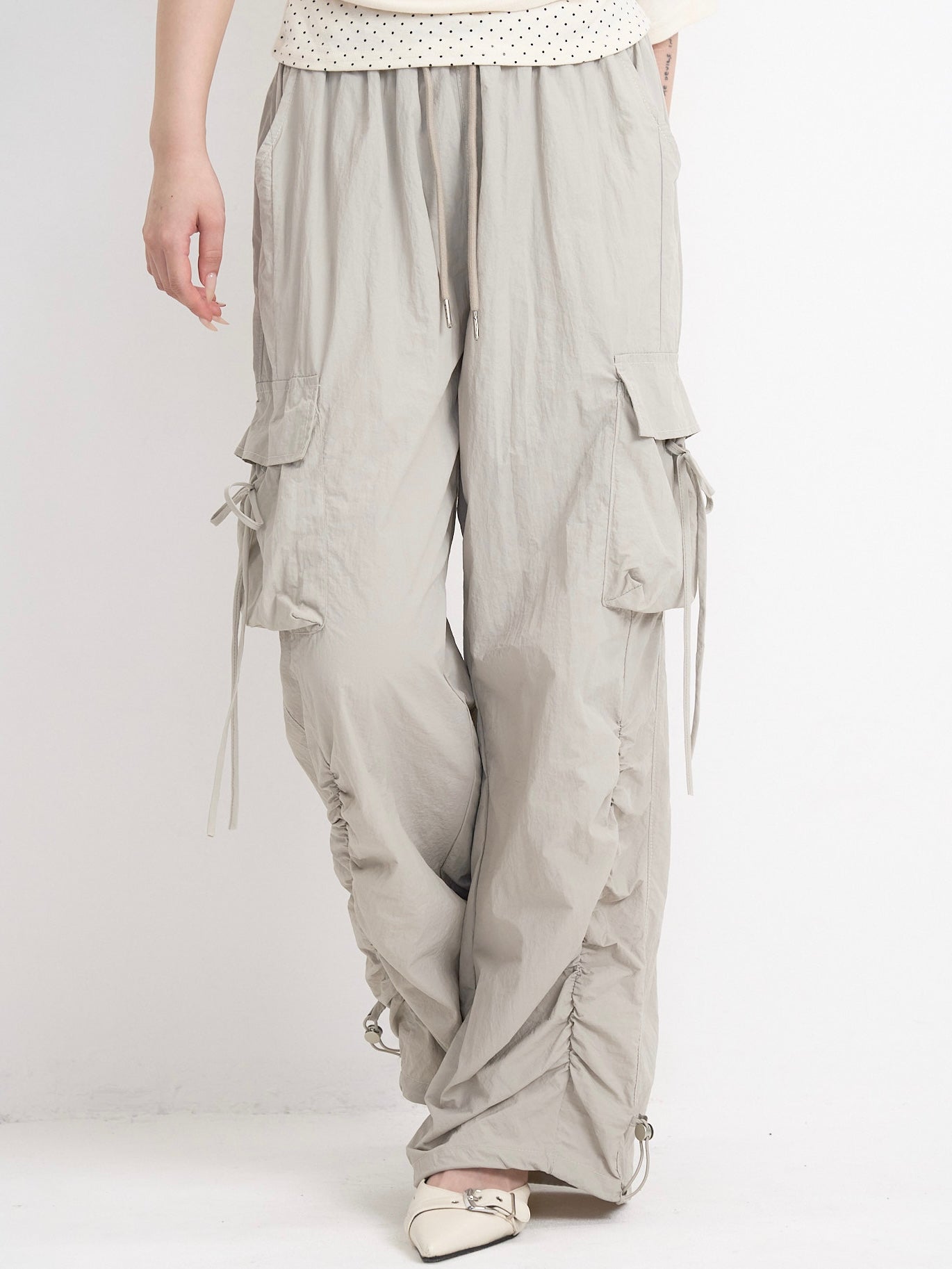 volume drawstring cargo pants