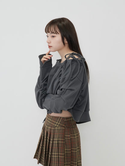 ribbon off shoulder tops