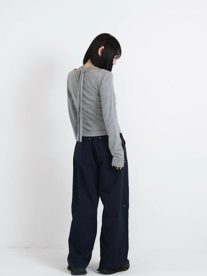 halter drape tops