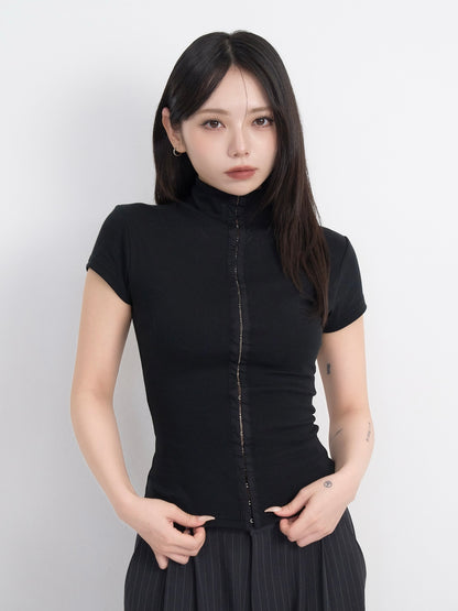 slim hook detail tops