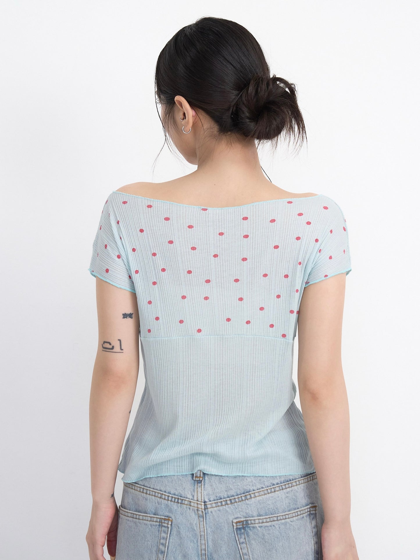 yoke dot rib tops