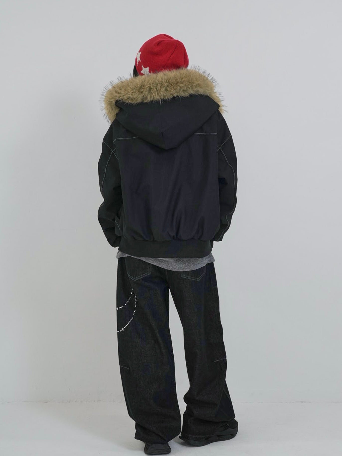 military fur hood jacket