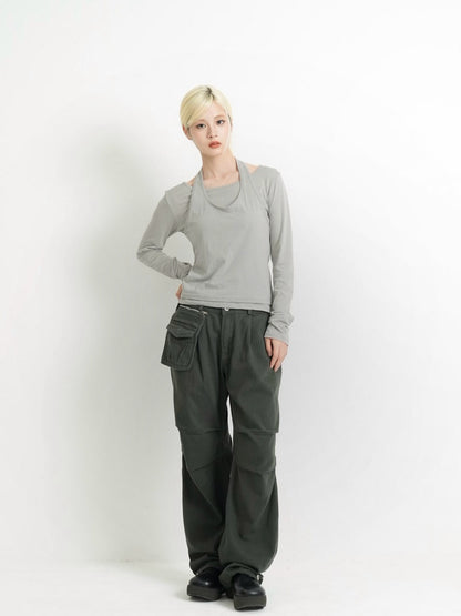 panel pocket cargo pants