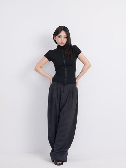 slim hook detail tops