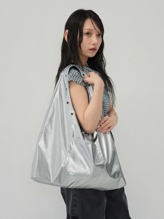 eyelet shoulder bag