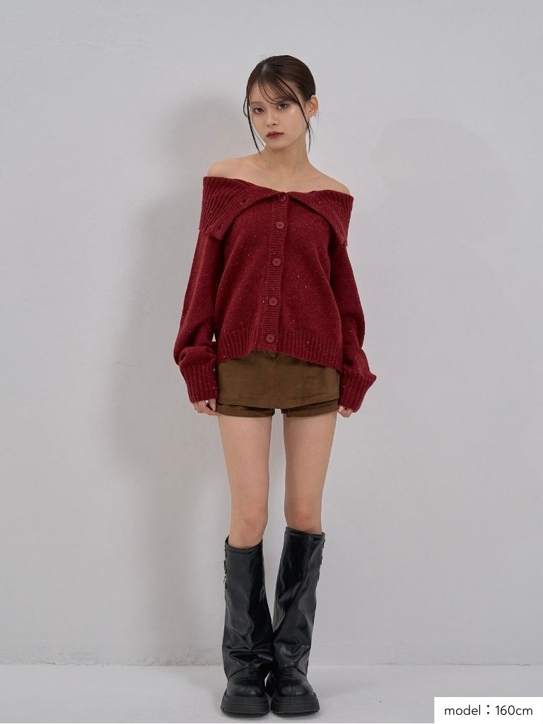 nep high neck cardigan