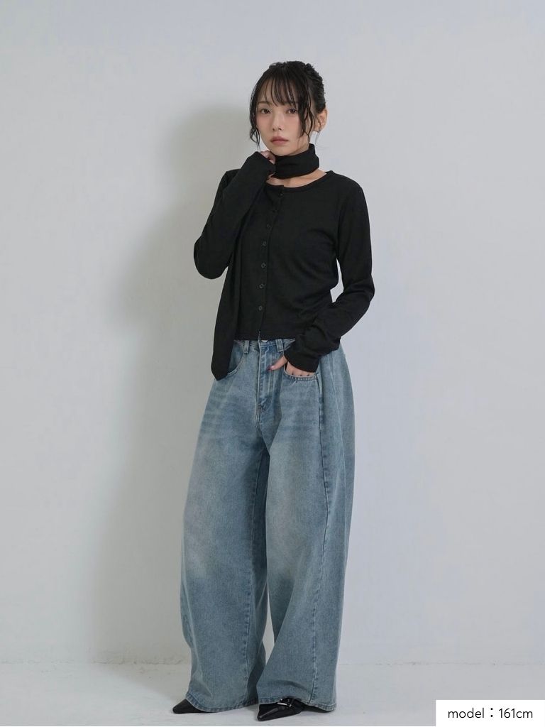 tie bustier cardigan