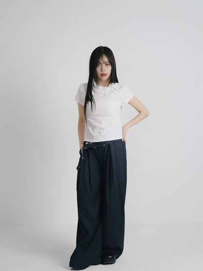 mini collar compact tops