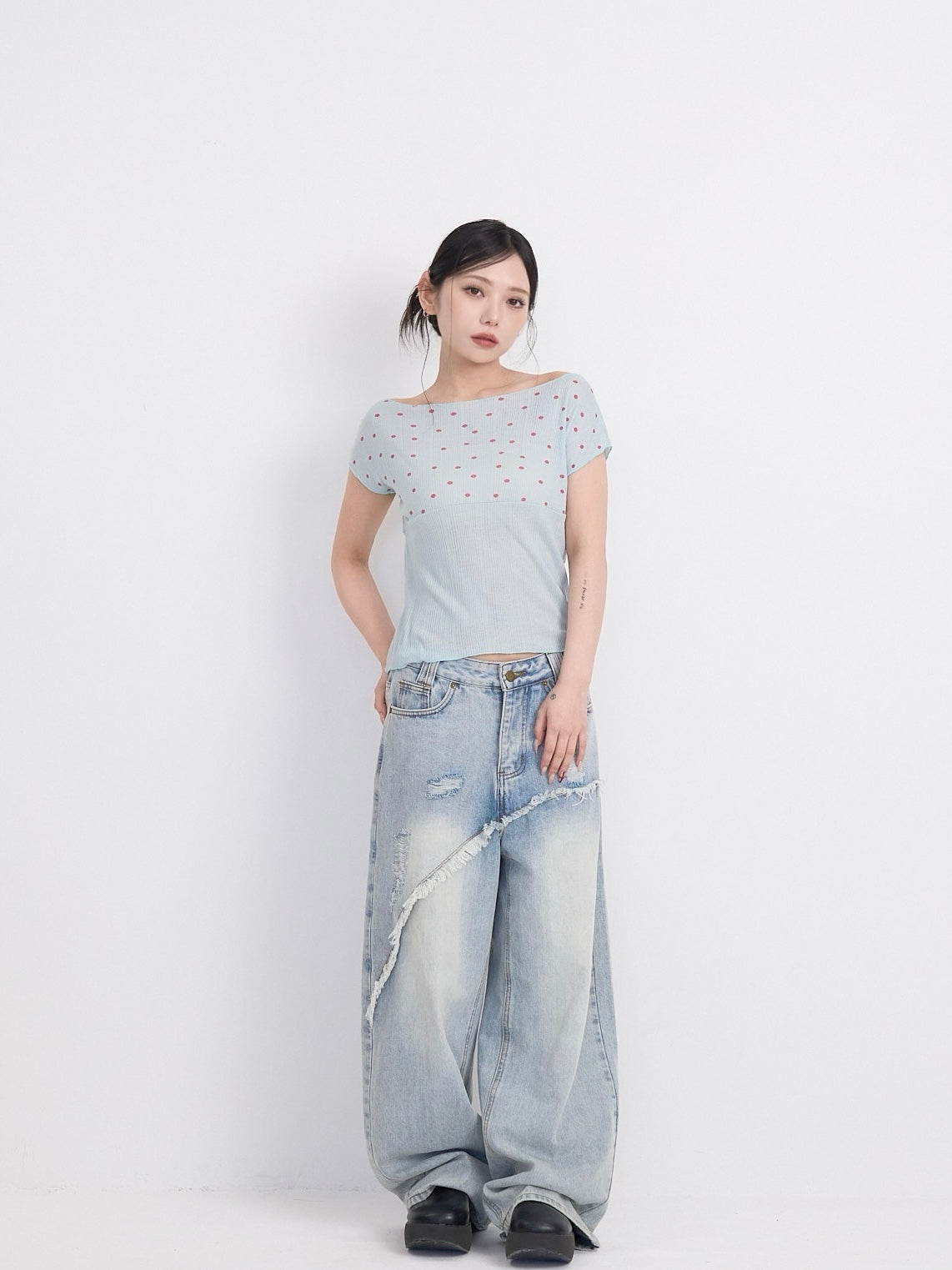 yoke dot rib tops