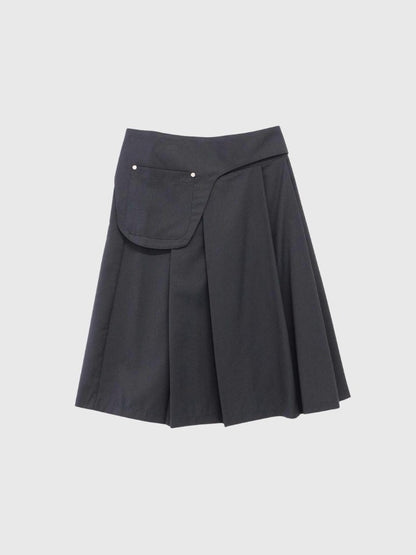 step pleats skirt