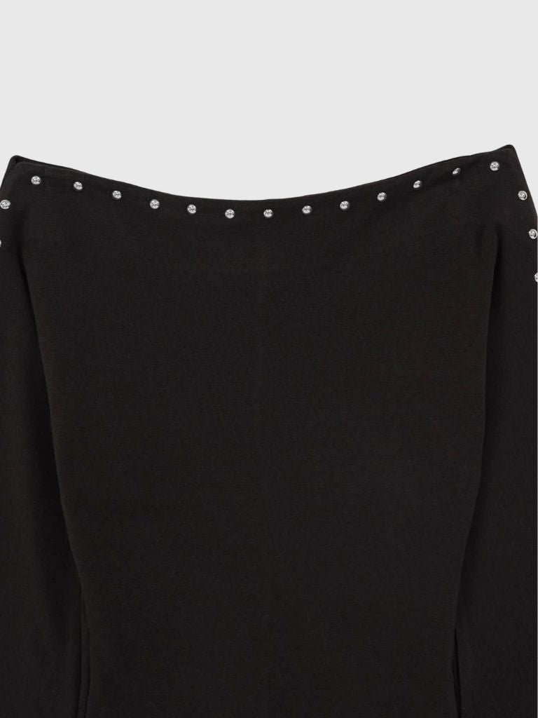 studs off shoulder tops