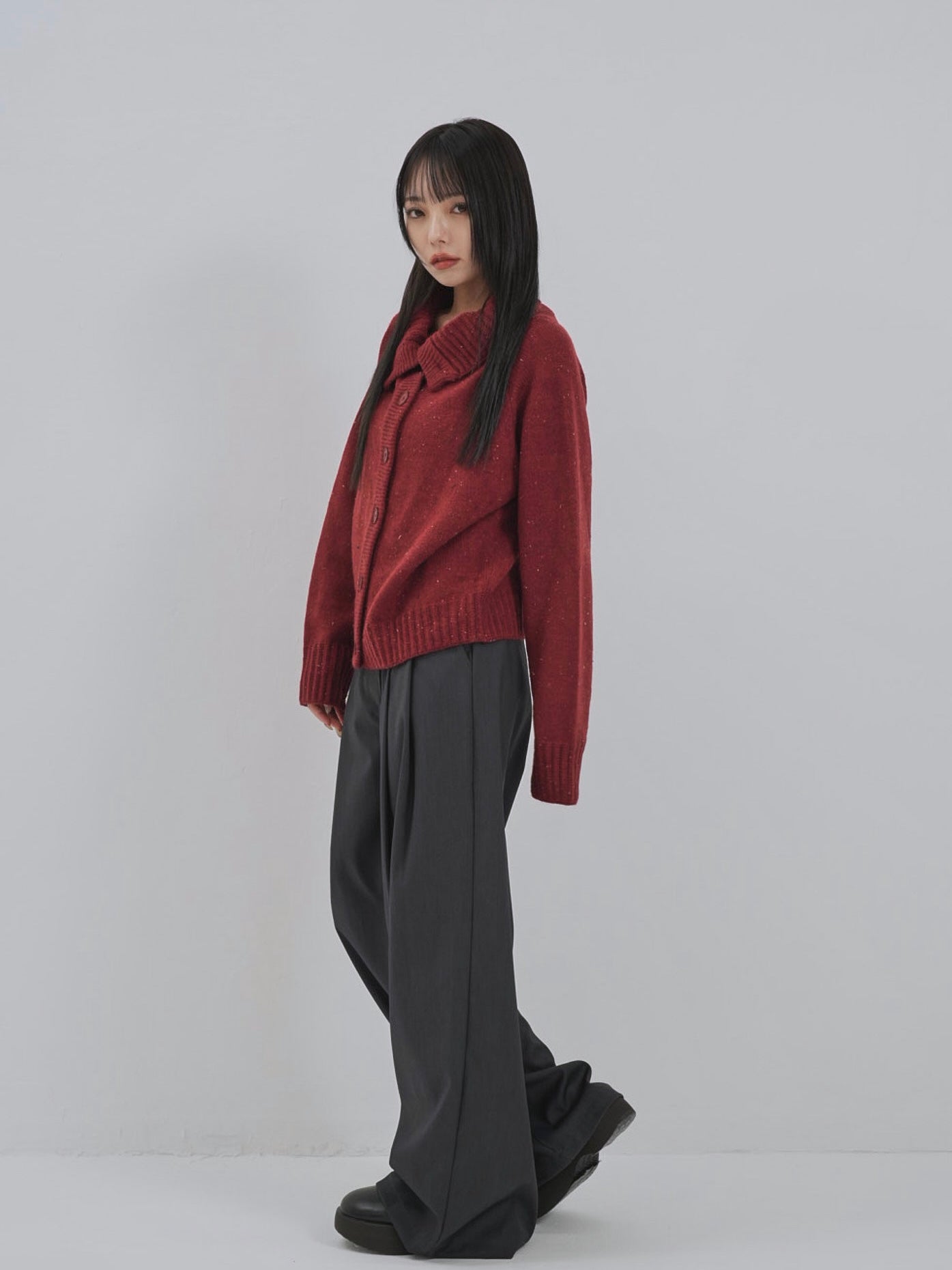 nep high neck cardigan