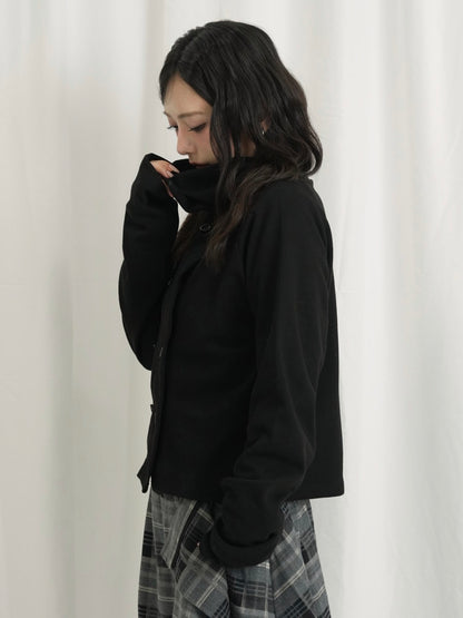 minimal double button cardigan