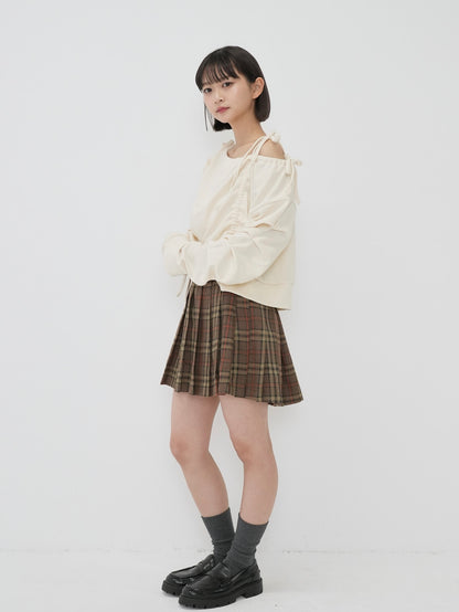 ribbon off shoulder tops