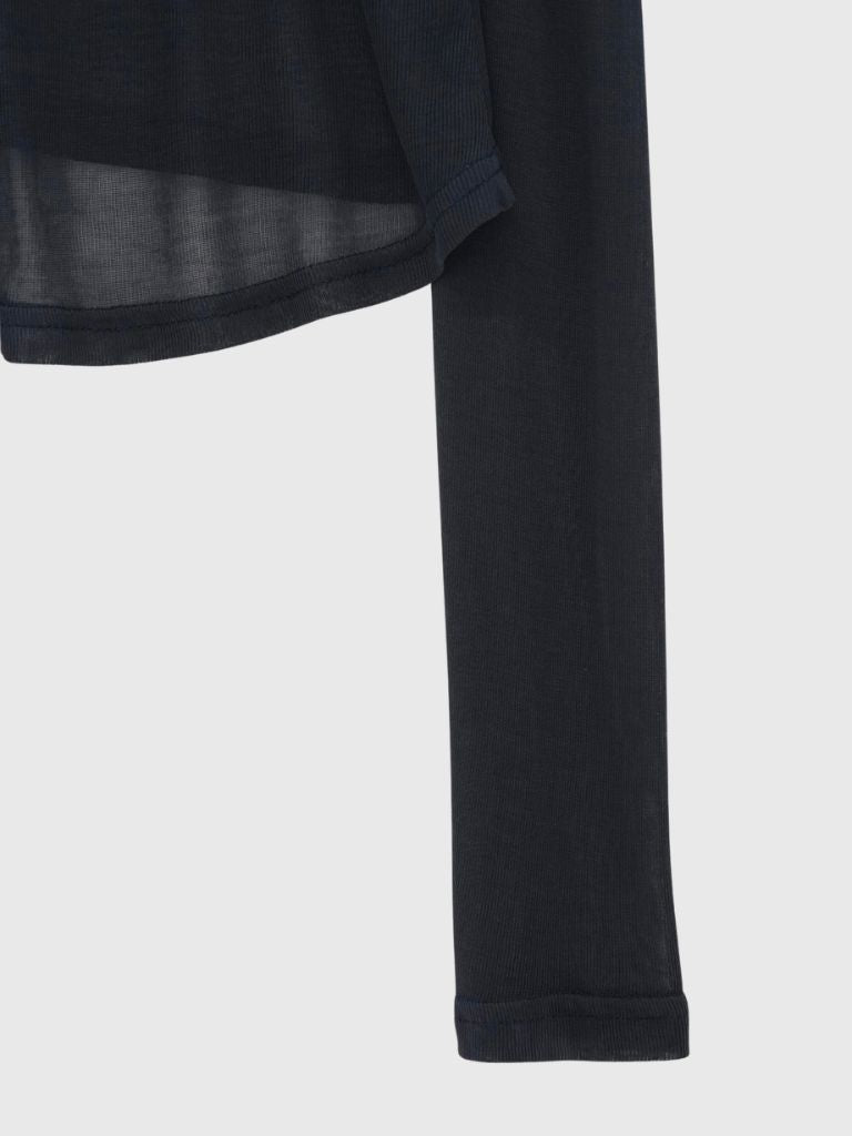sheer button cardigan