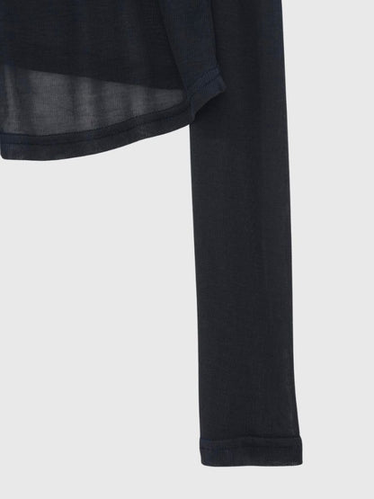 sheer button cardigan