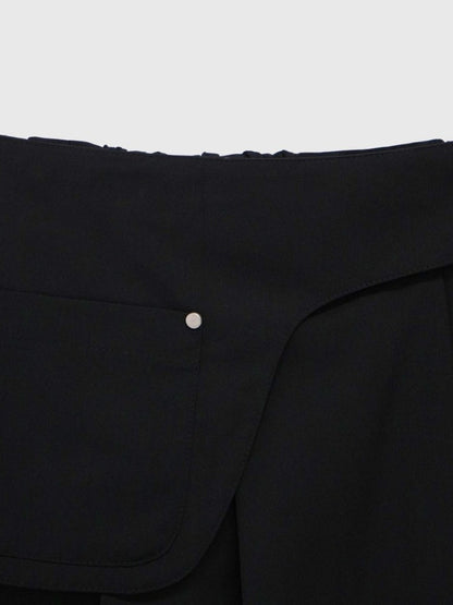 step pleats skirt