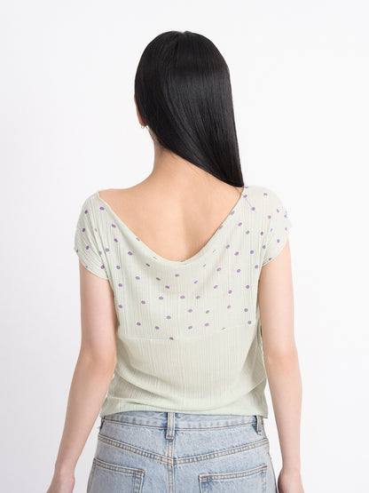 yoke dot rib tops