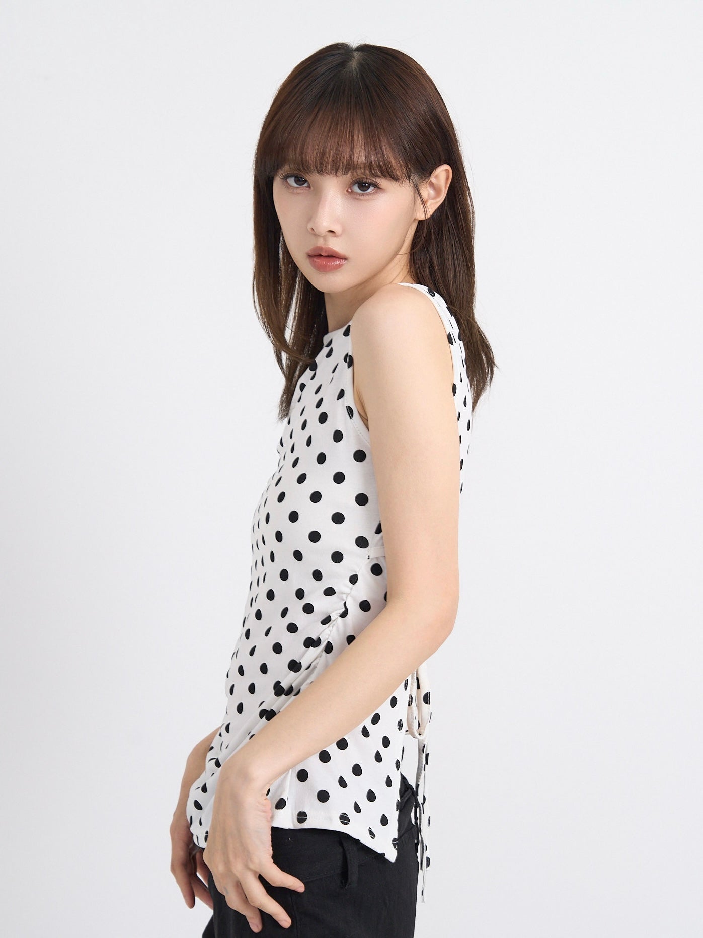 dot back cut out tops