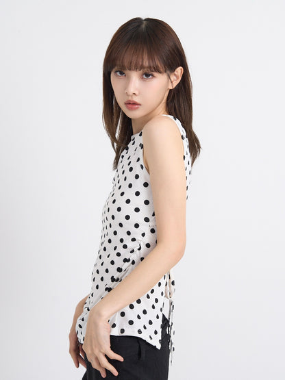 dot back cut out tops