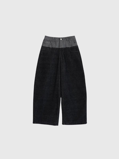 waist block corduroy pants
