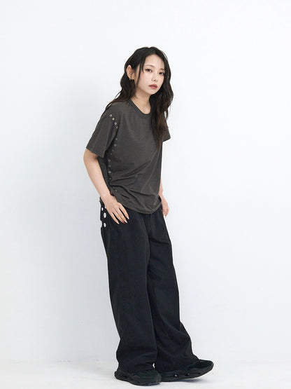 eyelet line tops