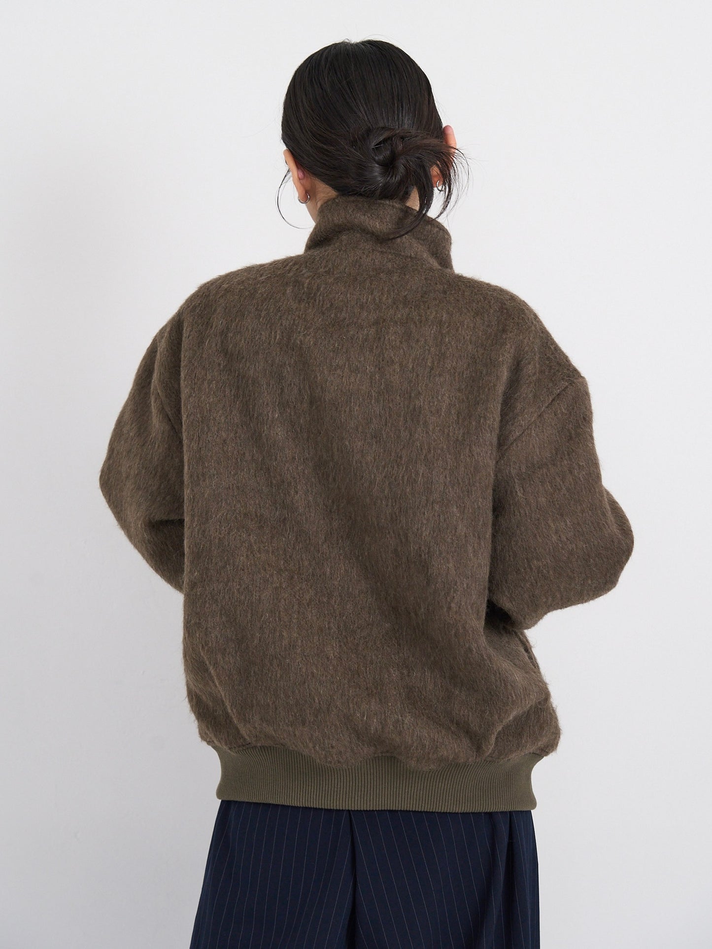 mohair snap blouson