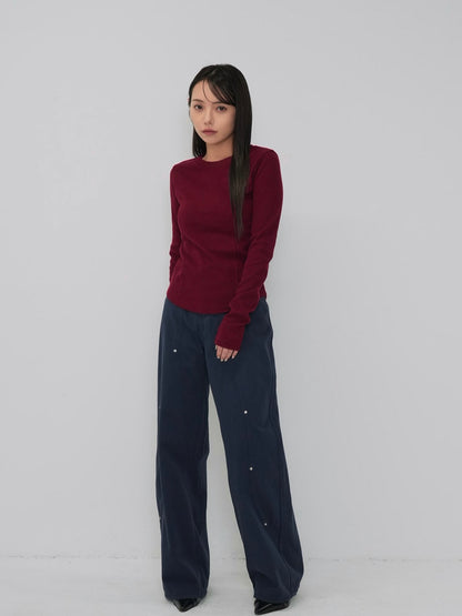 basic waffle line tops