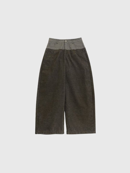 waist block corduroy pants