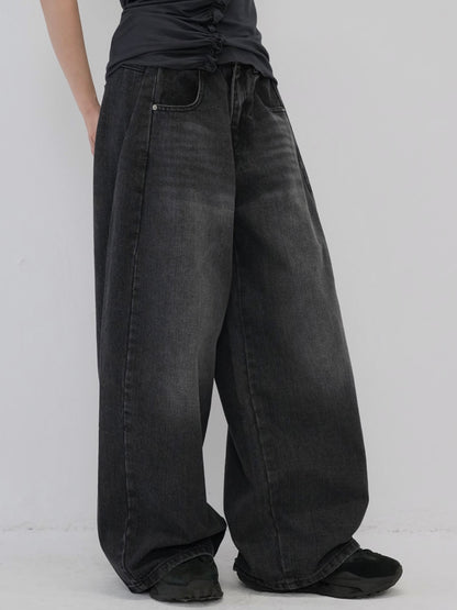 wide cut denim