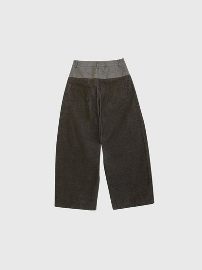 waist block corduroy pants