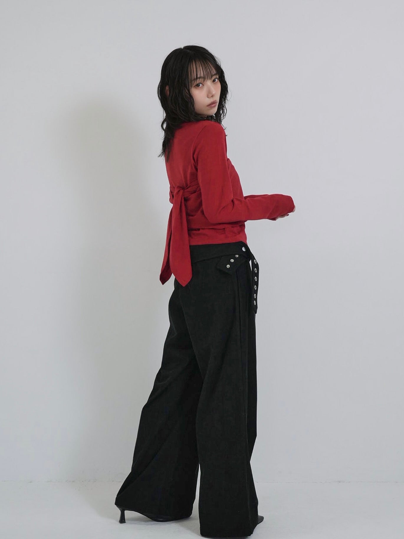 tie bustier cardigan