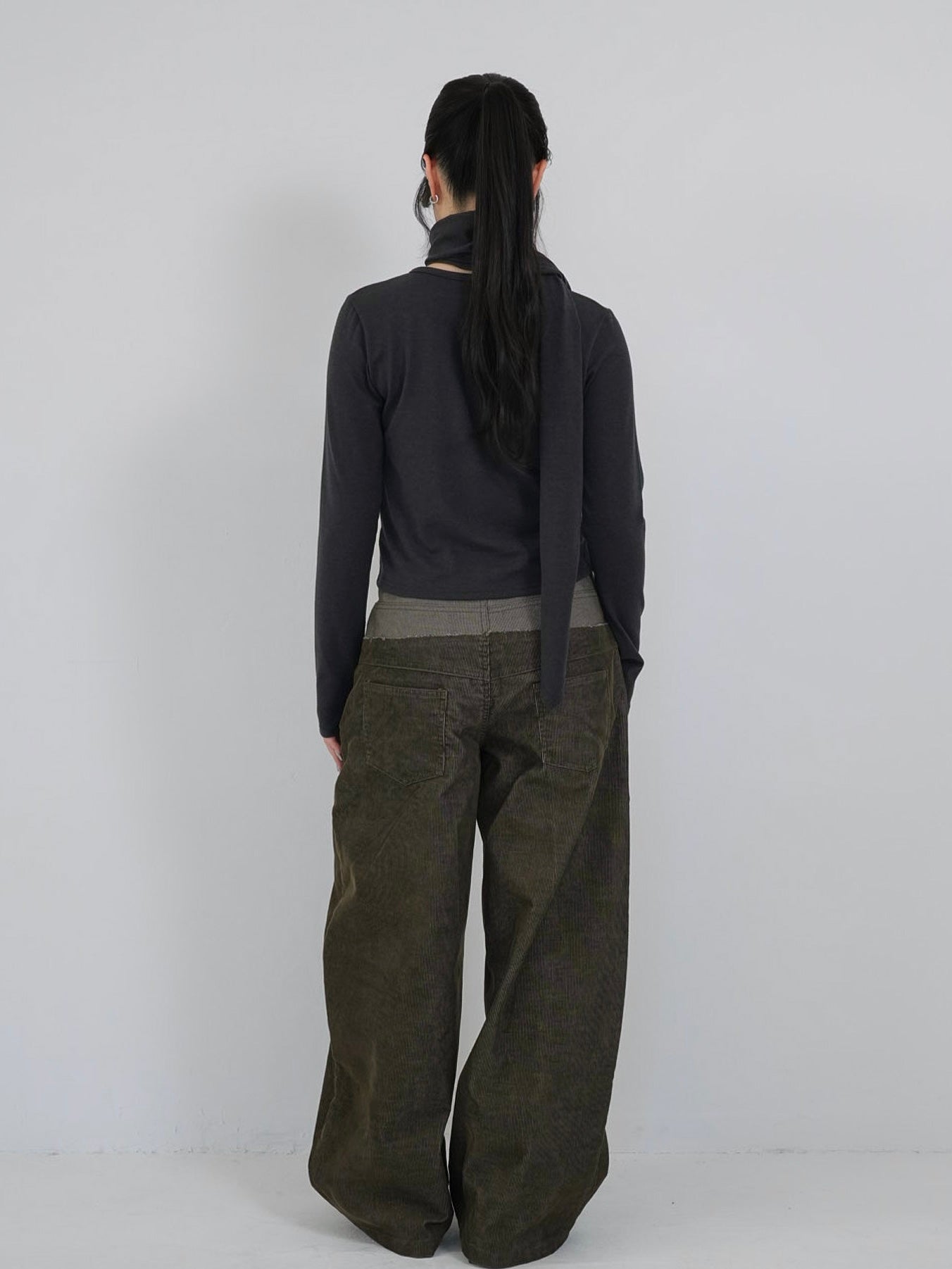 tie bustier cardigan