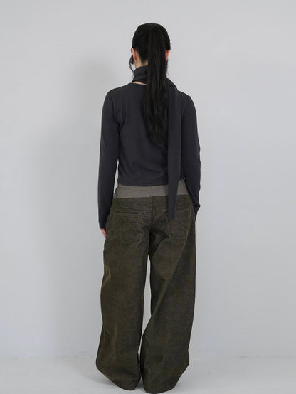 tie bustier cardigan