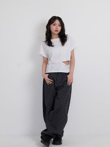 star dot balloon pants