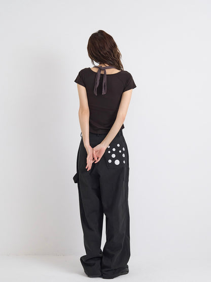 dot pocket pants