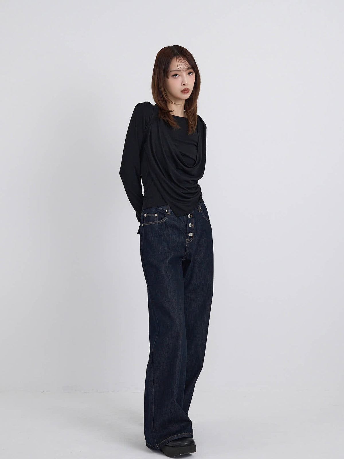 halter drape tops