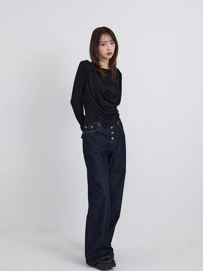 halter drape tops