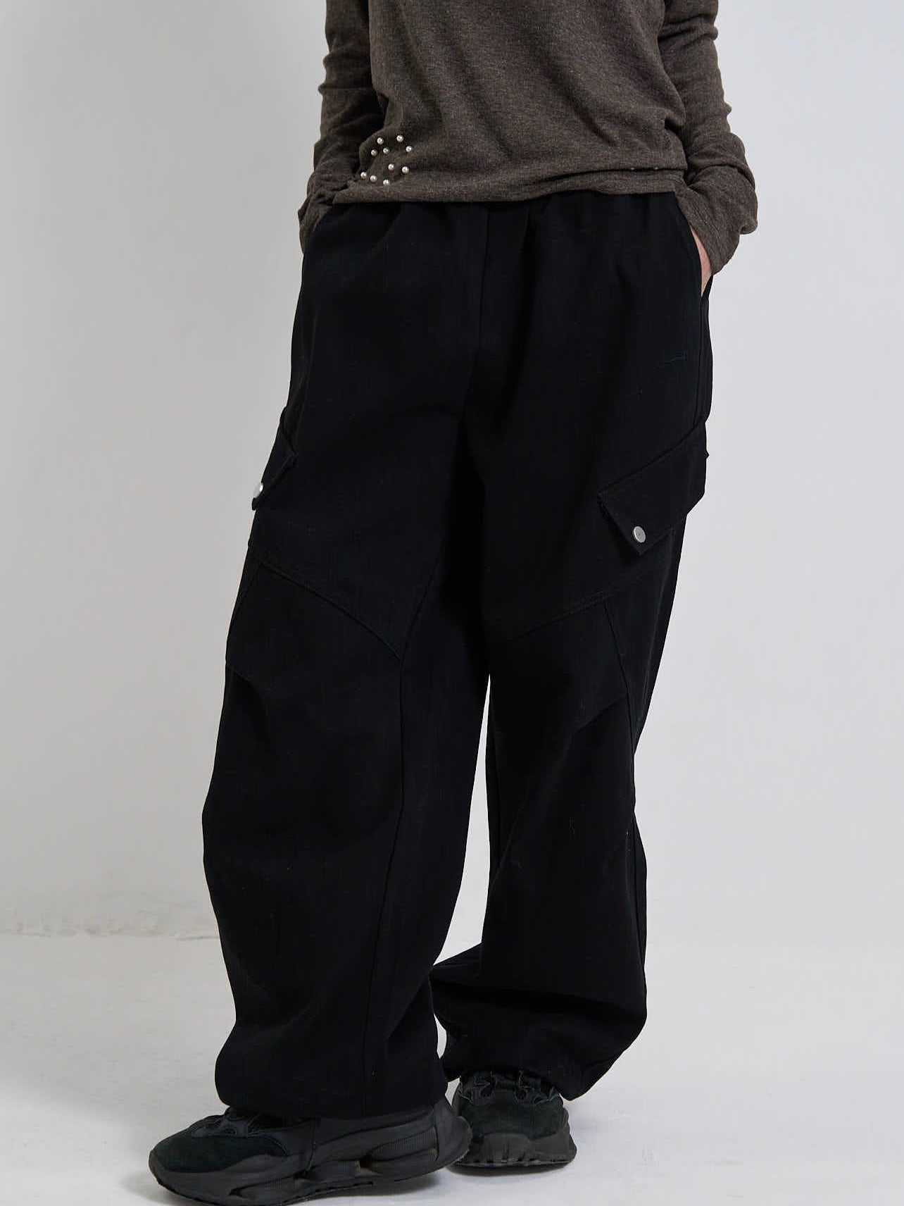 cargo jogger wide pants