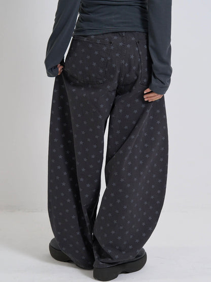 star dot balloon pants