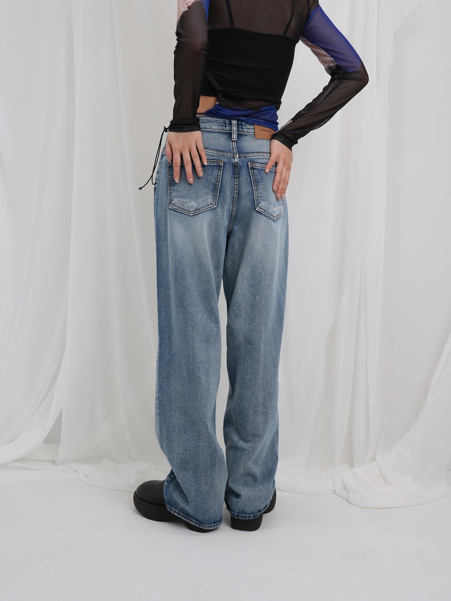 Wash Denim Pants Light Blue / Free / 予約販売